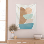 Soft Abstract Shapes 18 Wall Tapestry Gallery Image 2
