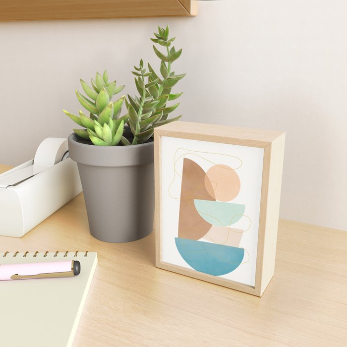 Soft Abstract Shapes 18 Mini Art Print Gallery Image 2