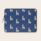 Llama on Blue Laptop Sleeve Gallery Image 1
