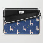 Llama on Blue Laptop Sleeve Gallery Image 2