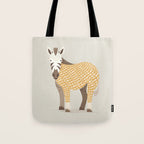Whimsical Zebra Tote Bag Gallery Image 1