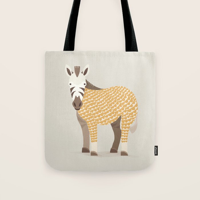 Whimsical Zebra Tote Bag Gallery Image 1