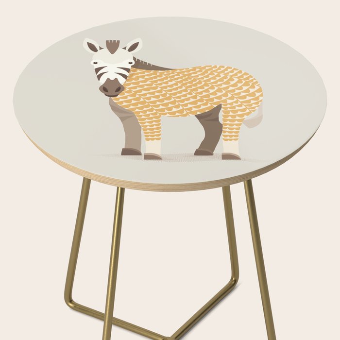 Whimsical Zebra Side Table Gallery Image 2