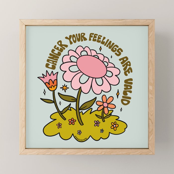 Cancer Flower Mini Art Print Gallery Image 1