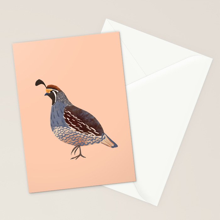 Quail Stationery Card Gallery Image 2