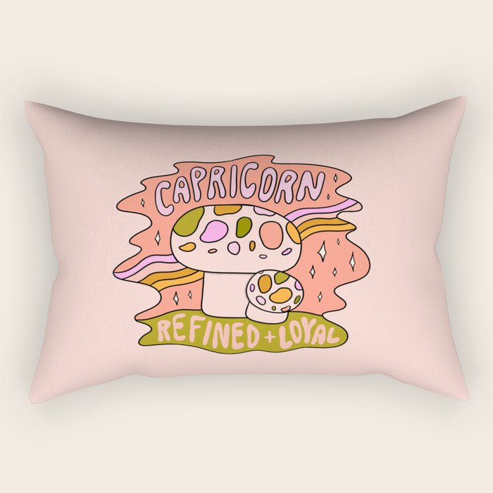Capricorn Mushroom Rectangular Pillow Gallery Image 1