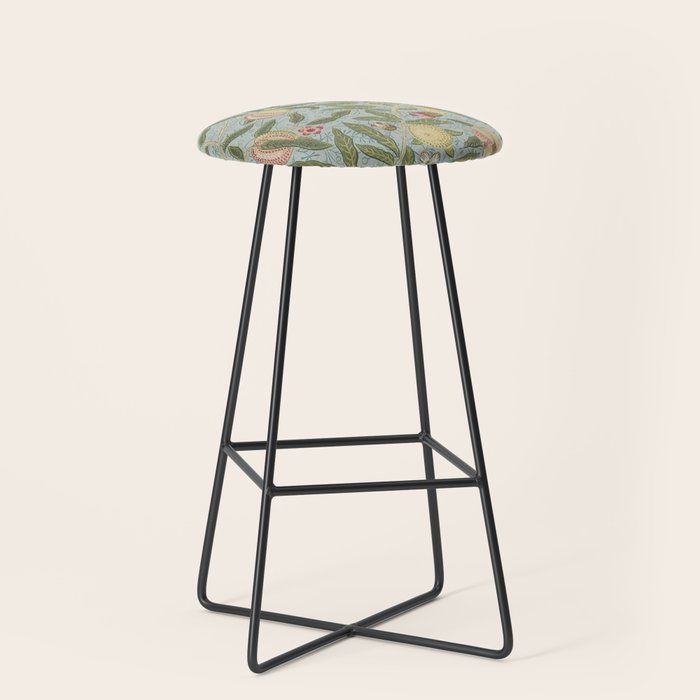William Morris Vintage Fruit Slate Thyme Stool Gallery Image 1