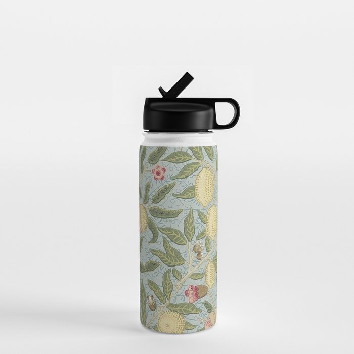 William Morris Vintage Fruit Slate Thyme Water Bottle Gallery Image 1