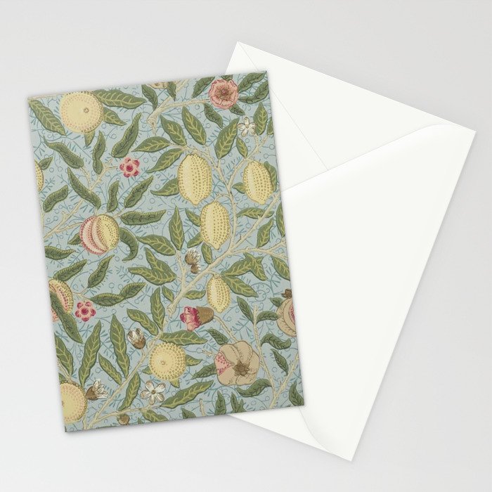 William Morris Vintage Fruit Slate Thyme Stationery Card Gallery Image 2