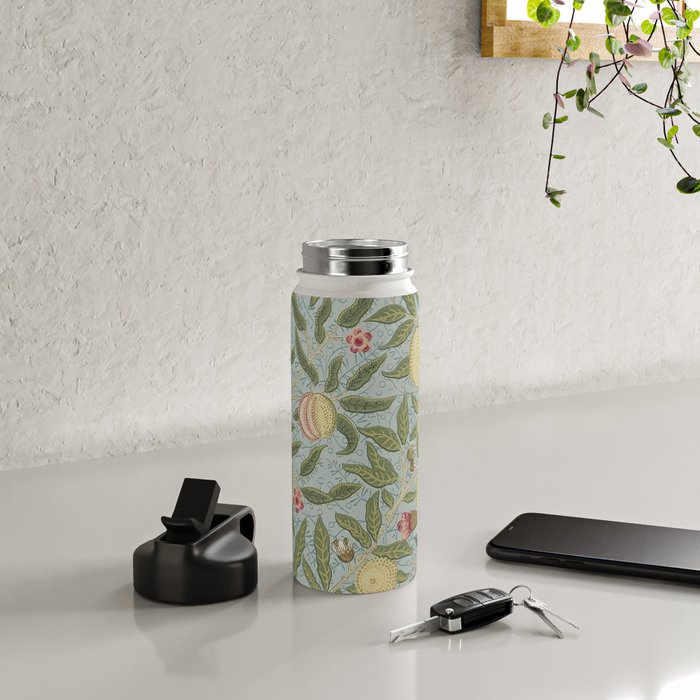 William Morris Vintage Fruit Slate Thyme Water Bottle Gallery Image 4