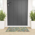 William Morris Vintage Fruit Slate Thyme Welcome Mat Gallery Image 3