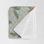 William Morris Vintage Fruit Slate Thyme Throw Blanket Gallery Image 3