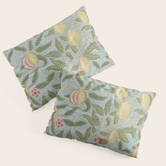 William Morris Vintage Fruit Slate Thyme Pillow Sham Gallery Image 3
