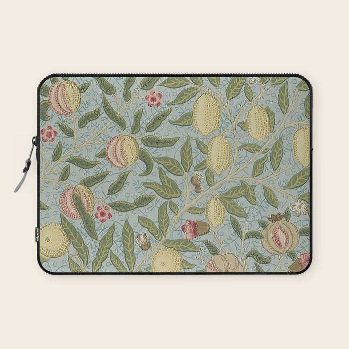 William Morris Vintage Fruit Slate Thyme Laptop Sleeve Gallery Image 1