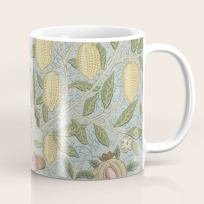 William Morris Vintage Fruit Slate Thyme Coffee Mug Gallery Image 1