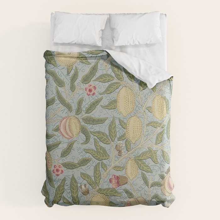 William Morris Vintage Fruit Slate Thyme Duvet Cover Gallery Image 6