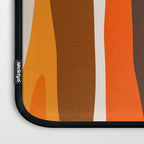 Wild Stripes Abstract Pattern in 70s Brown and Orange Laptop Sleeve Gallery Image 3
