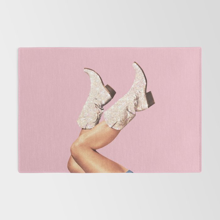 These Boots - Glitter Pink Landscape Rug Gallery Image 2