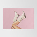These Boots - Glitter Pink Landscape Rug Gallery Image 2
