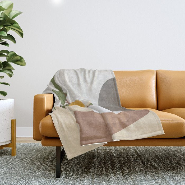Mandarin Branch Throw Blanket Gallery Image 1