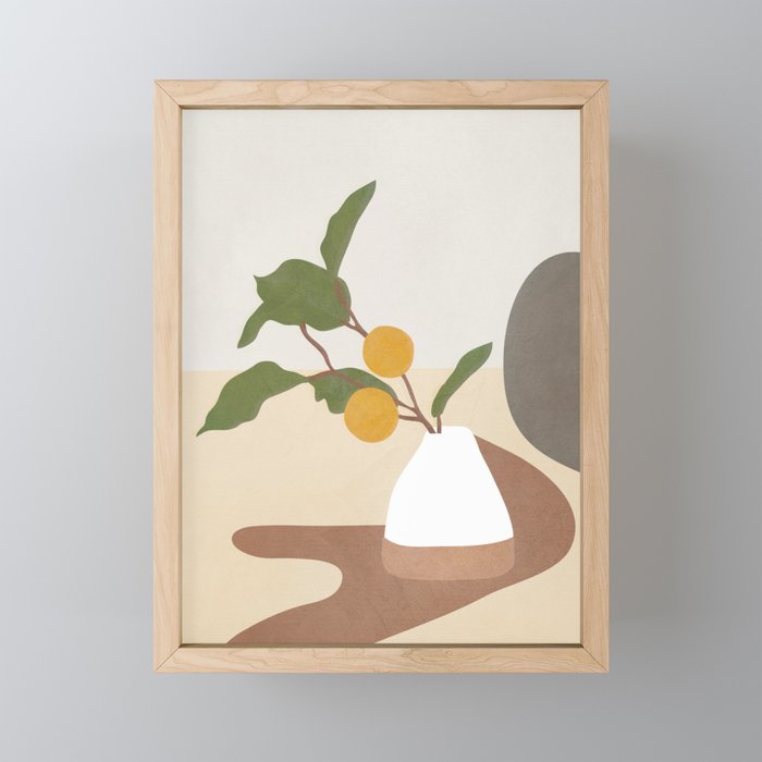 Mandarin Branch Mini Art Print Gallery Image 1