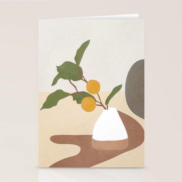 Mandarin Branch Stationery Card Gallery Image 2