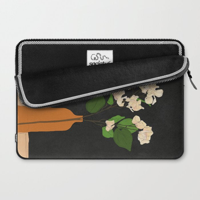 Branches Blooming Black Laptop Sleeve Gallery Image 2