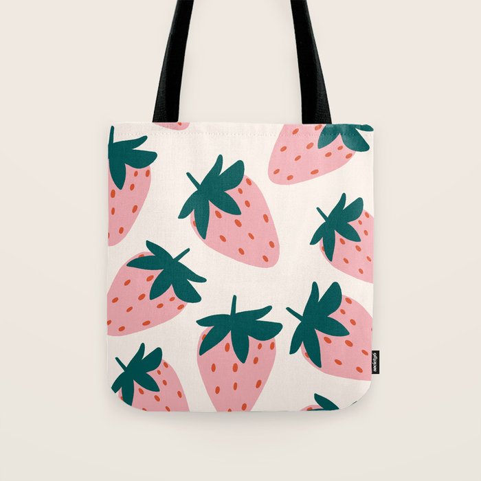 Cute Strawberry  Tote Bag Gallery Image 1