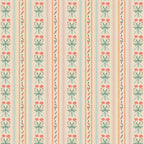 Vintage rose flower bouquet stripe art pattern Coffee Mug Gallery Image 2