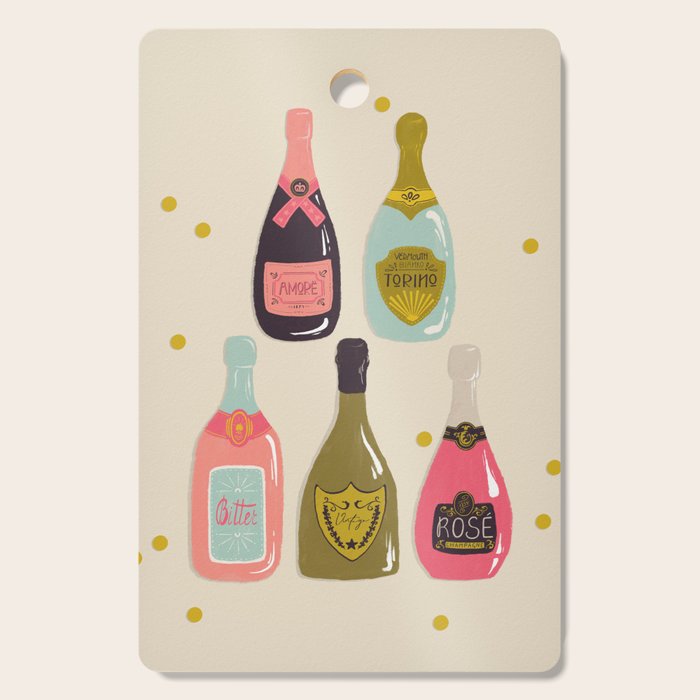 Champagne Cheers Cutting Board Gallery Image 1