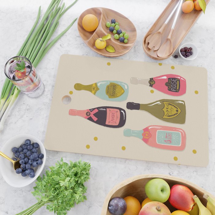 Champagne Cheers Cutting Board Gallery Image 2