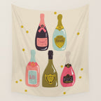 Champagne Cheers Wall Tapestry Gallery Image 4