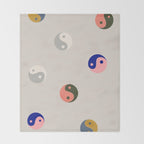 Yin and yang  Throw Blanket Gallery Image 2