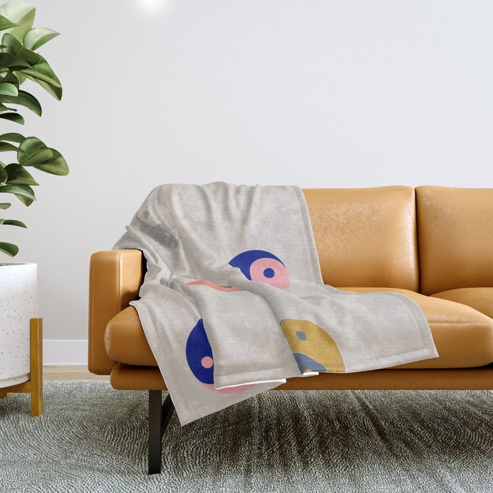 Yin and yang  Throw Blanket Gallery Image 1