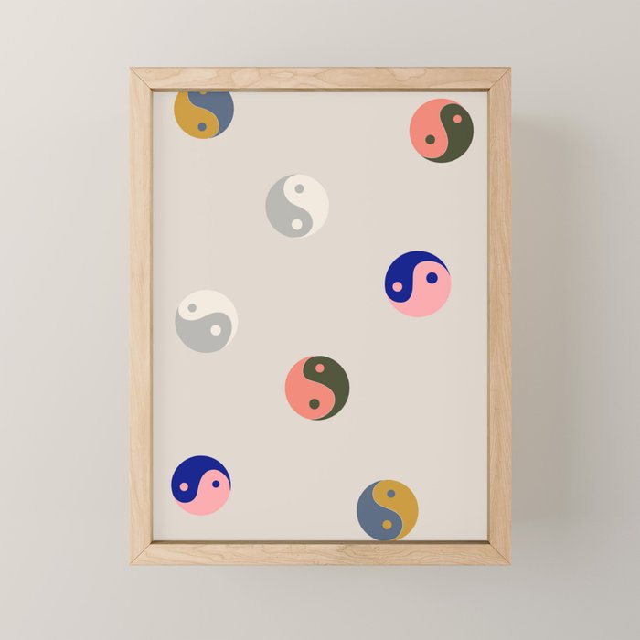 Yin and yang  Mini Art Print Gallery Image 1