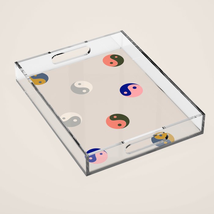 Yin and yang  Acrylic Tray Gallery Image 1