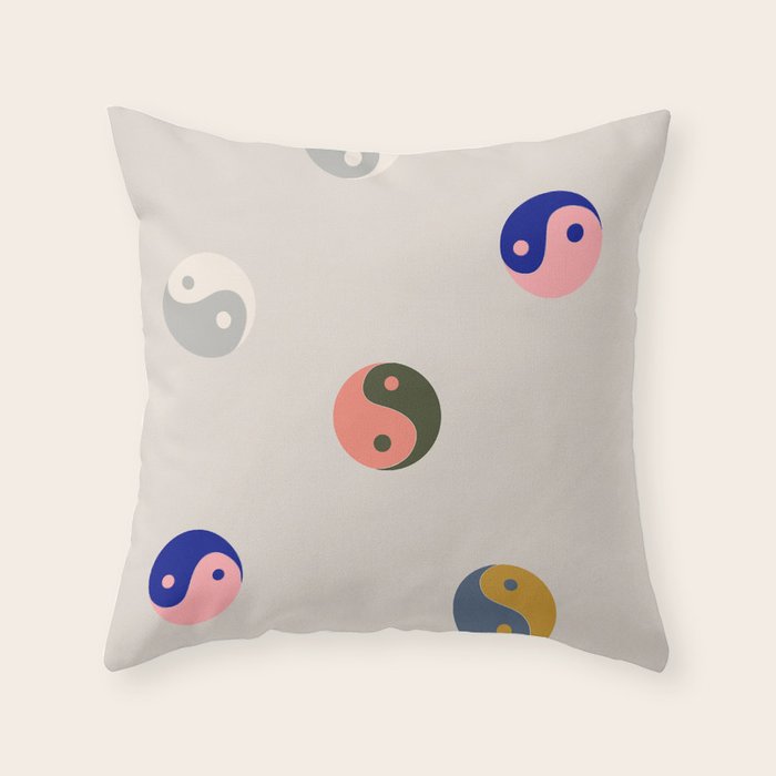 Yin and yang  Throw Pillow Gallery Image 1