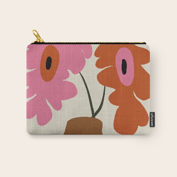 Happy flower pot  Carry All Pouch Gallery Image 1