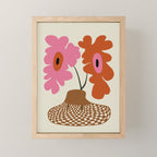 Happy flower pot  Mini Art Print Gallery Image 1