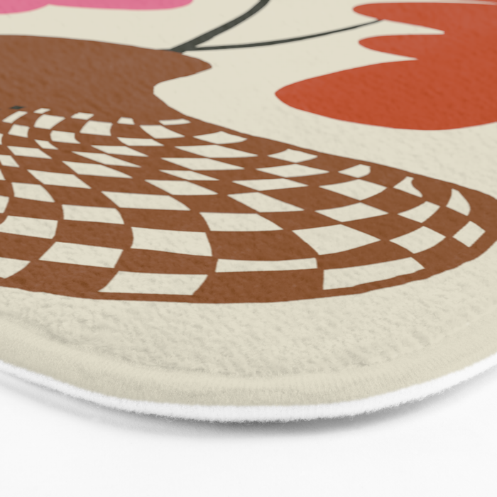 Happy flower pot  Bath Mat Gallery Image 3