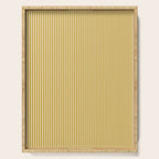 Fine Stripes Narrow Vertical Stripe Pattern in Ochre Mustard Cream Serving Tray Gallery Image 1