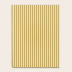 Fine Stripes Narrow Vertical Stripe Pattern in Ochre Mustard Cream Notebook Gallery Image 4