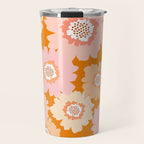 Modern Boho Flowers Travel Mug Gallery Image 1