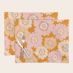 Modern Boho Flowers Placemat Gallery Image 1