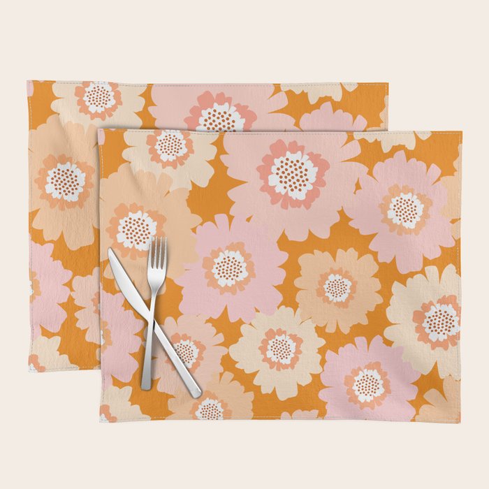 Modern Boho Flowers Placemat Gallery Image 1
