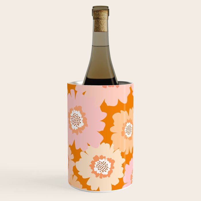 Modern Boho Flowers Wine Chiller Gallery Image 1