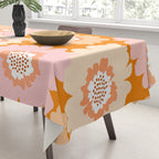 Modern Boho Flowers Tablecloth Gallery Image 3