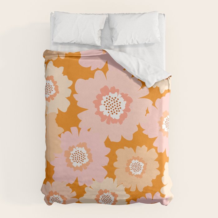Modern Boho Flowers Duvet Cover Gallery Image 6