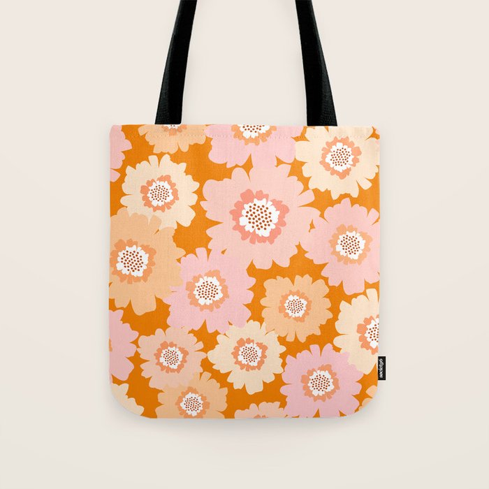 Modern Boho Flowers Tote Bag Gallery Image 1