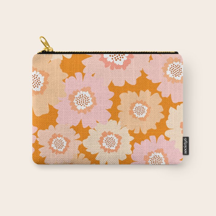 Modern Boho Flowers Carry All Pouch Gallery Image 1